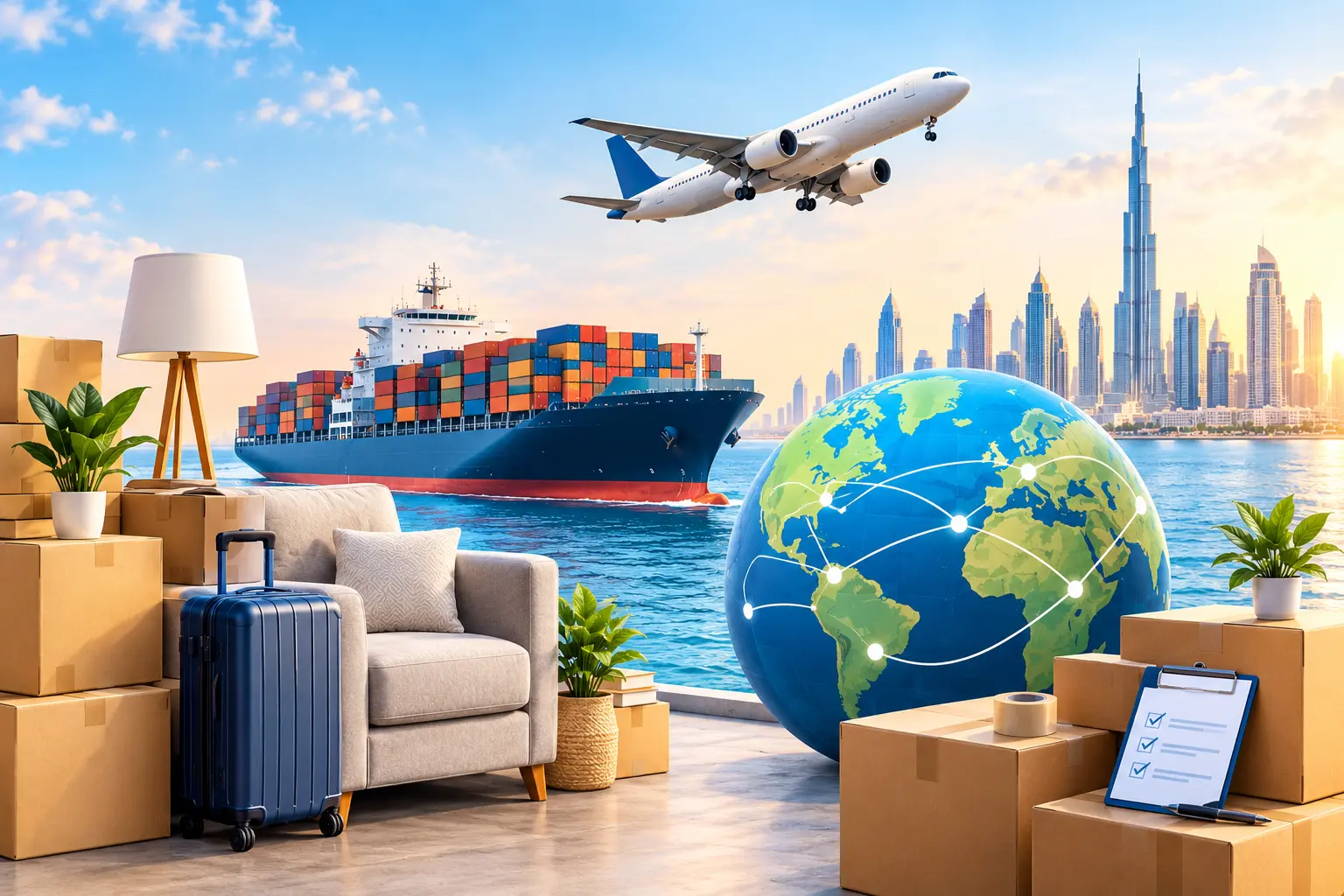 International Moving Costs from Sharjah: What Affects the Price